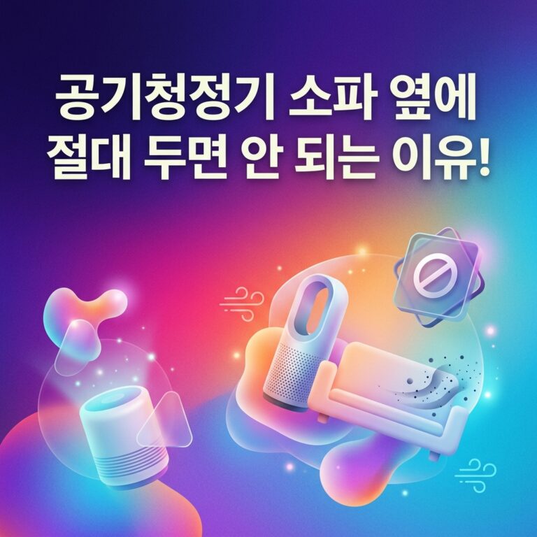 공기청정기 소파 옆 배치, 설치 간격과 바람길을 확인해요