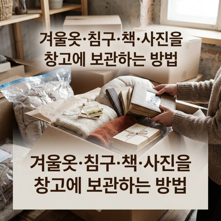 겨울옷·침구·책·사진을 창고에 보관하는 방법