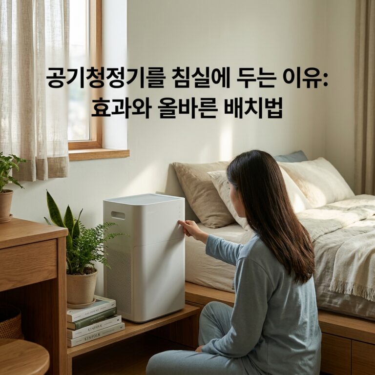 공기청정기를 침실에 두는 이유: 효과와 올바른 배치법