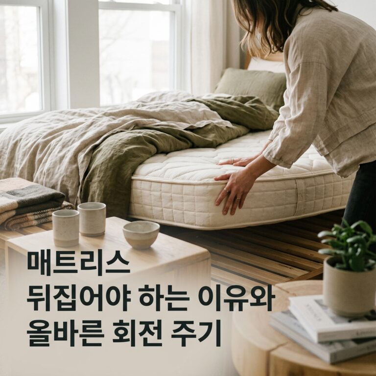 매트리스 회전과 뒤집기: 우리 제품도 해도 될까요?