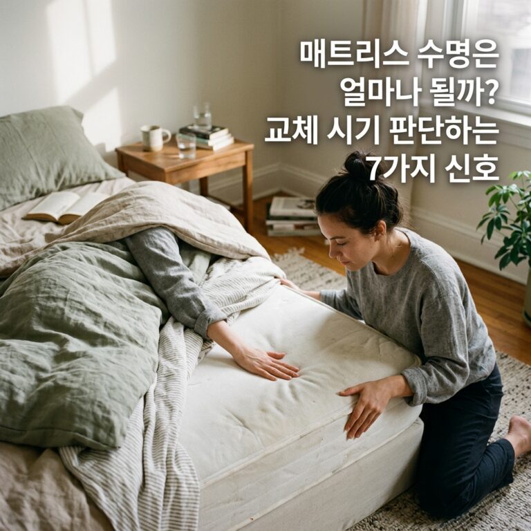 매트리스 교체 시기: 사용 연수보다 꺼짐과 받침대를 봐요