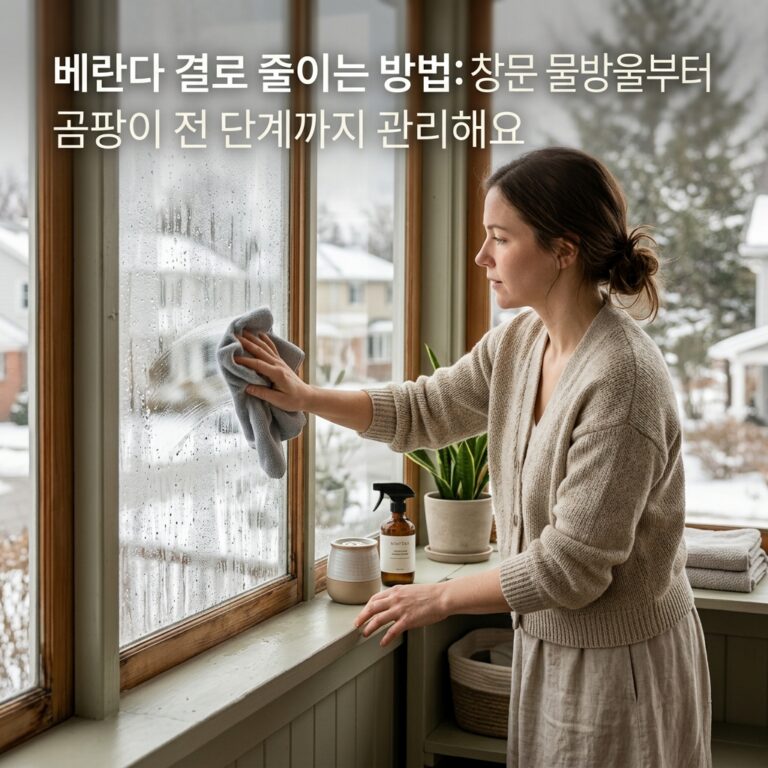 베란다 결로가 반복될 때 기록할 위치와 시간