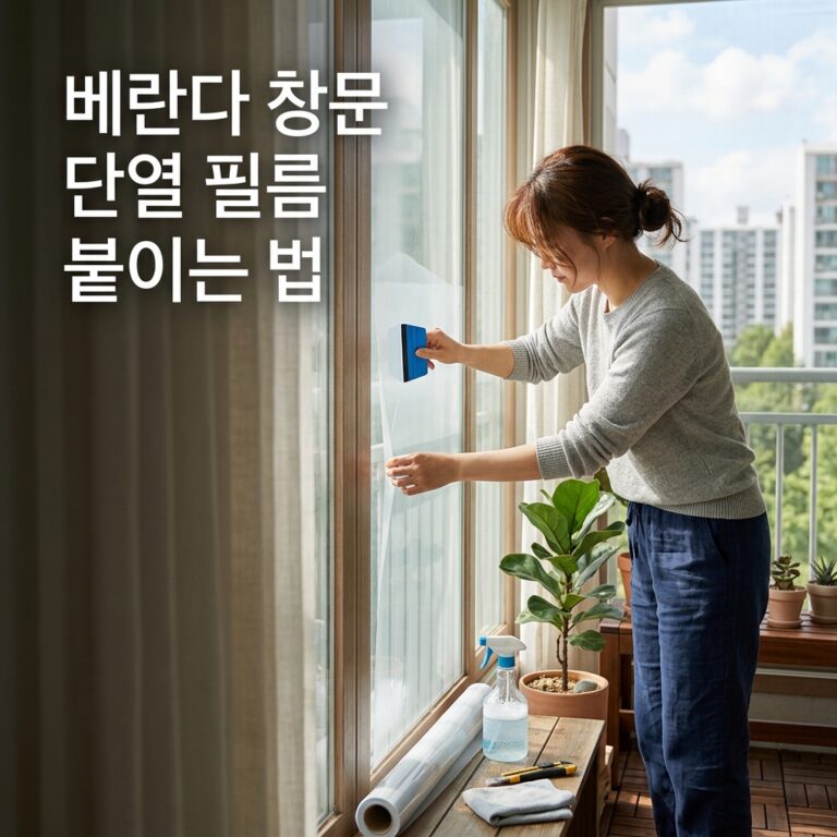 베란다 창문 단열 필름 붙이는 순서와 실패 줄이는 체크리스트