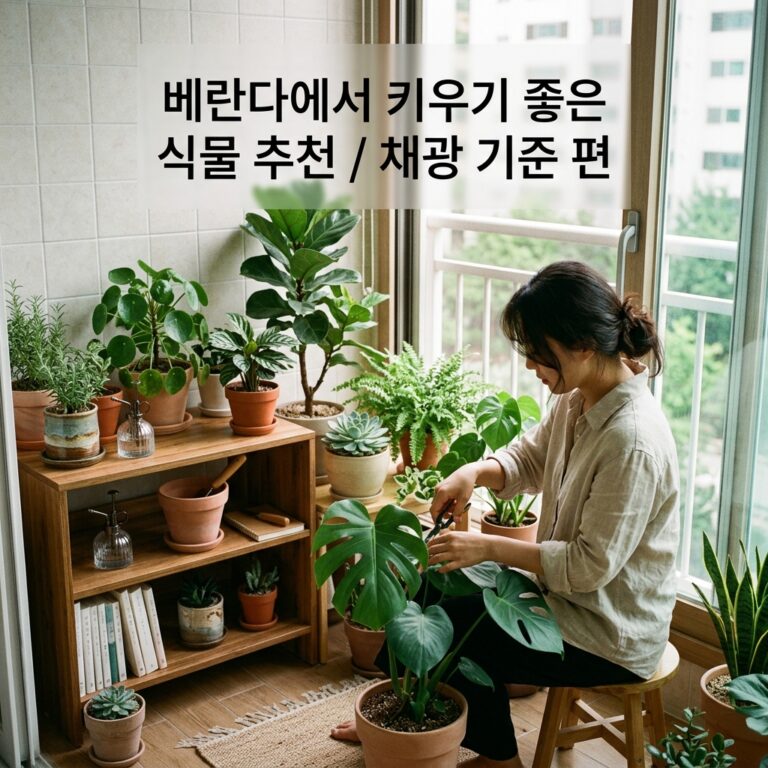 베란다에서 키우기 좋은 식물 추천 / 채광 기준 편