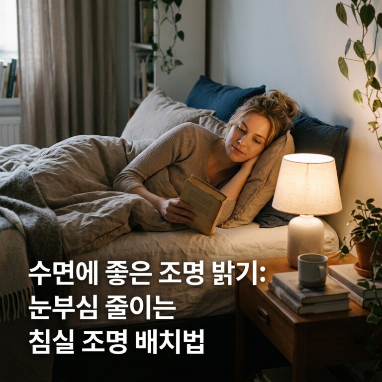 수면에 좋은 조명 밝기: 눈부심 줄이는 침실 조명 배치법