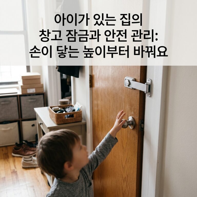아이가 있는 집의 창고 잠금과 안전 관리: 손이 닿는 높이부터 바꿔요
