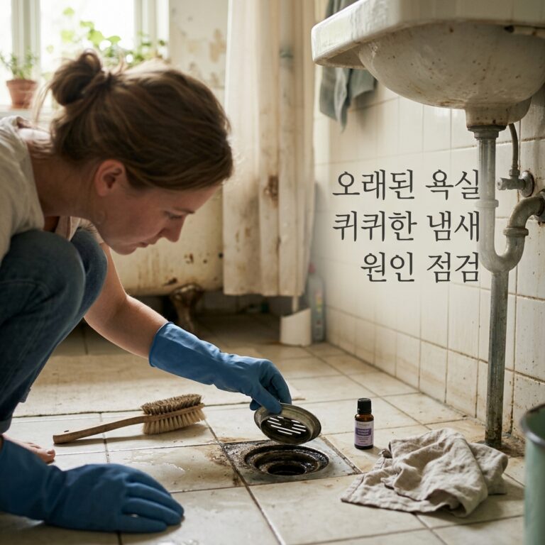욕실 퀴퀴한 냄새, 원인별로 확인하는 점검 순서