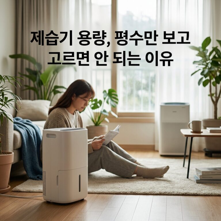 제습기 용량, 평수만 보고 고르면 안 되는 이유