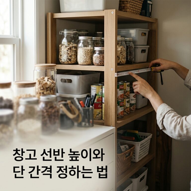 창고 선반 높이와 단 간격 정하는 법