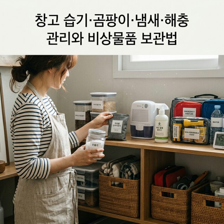창고 습기·곰팡이·냄새·해충 관리와 비상물품 보관법