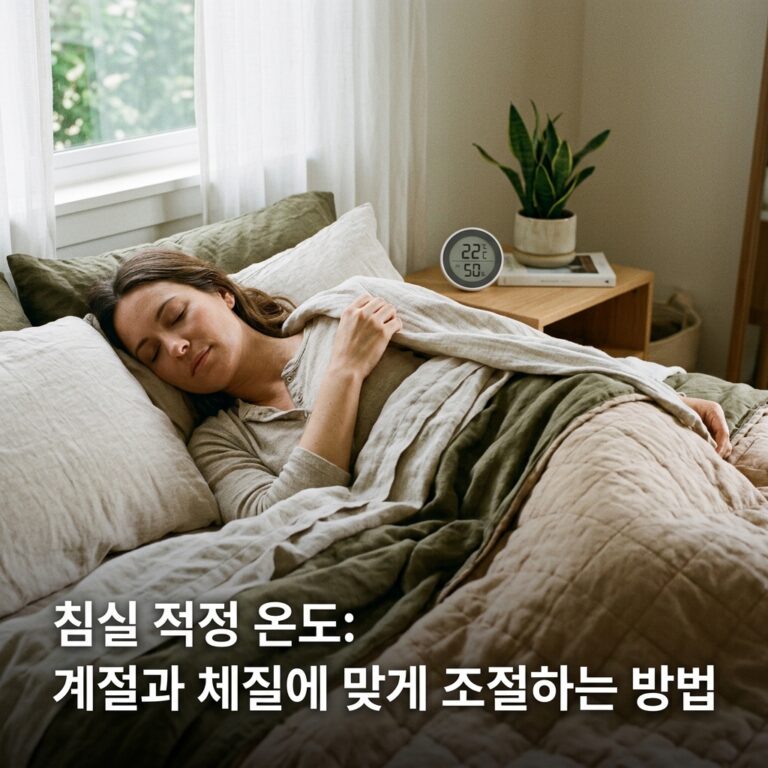 침실 적정 온도: 계절과 체질에 맞게 조절하는 방법