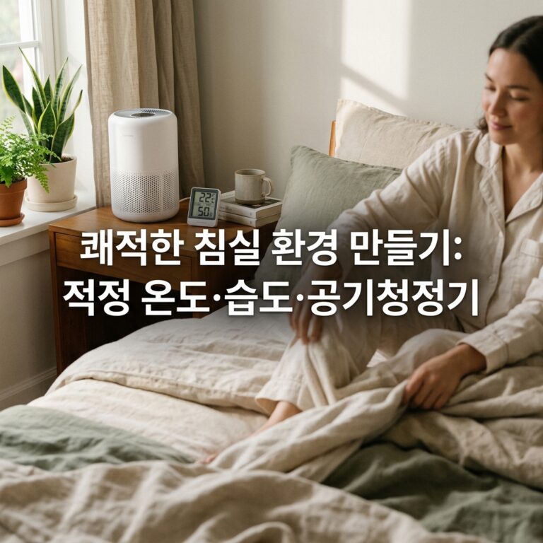 쾌적한 침실 환경 만들기: 적정 온도·습도·공기청정기