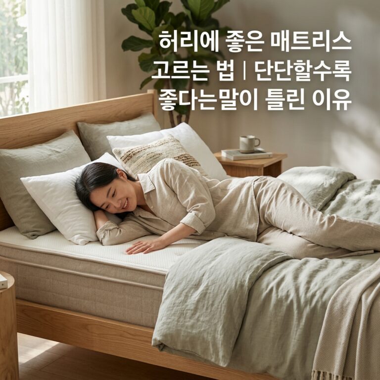 허리에 좋은 매트리스 고르는 법｜단단할수록 좋다는 말이 틀린 이유