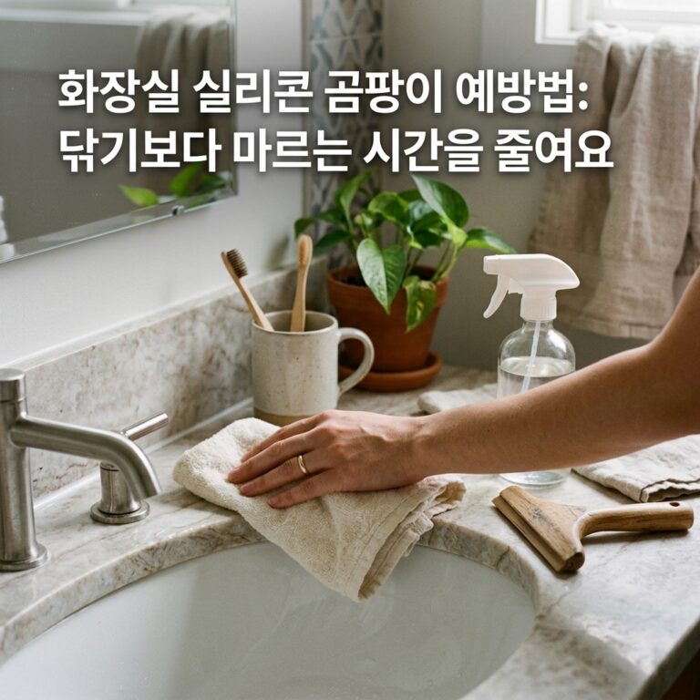 실리콘 곰팡이가 같은 자리에 생길 때 확인 순서