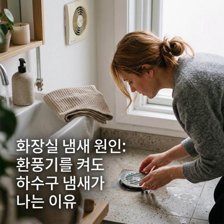 화장실 냄새 원인: 환풍기를 켜도 하수구 냄새가 나는 이유